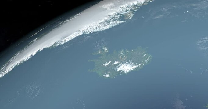 Iceland in planet earth