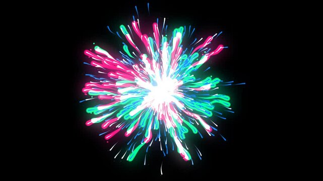 animated fireworks background