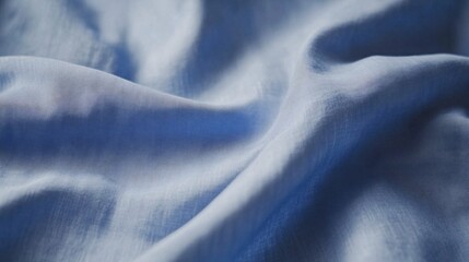 Soft Blue Fabric Drape Texture Background