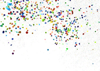 silver confetti explosion festive background transparent PNG