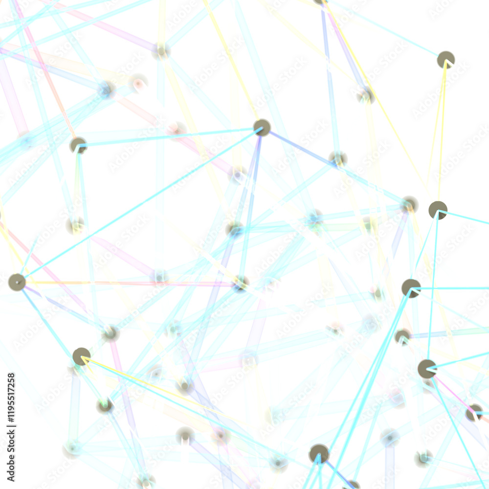 Poster abstract network of interconnected lines