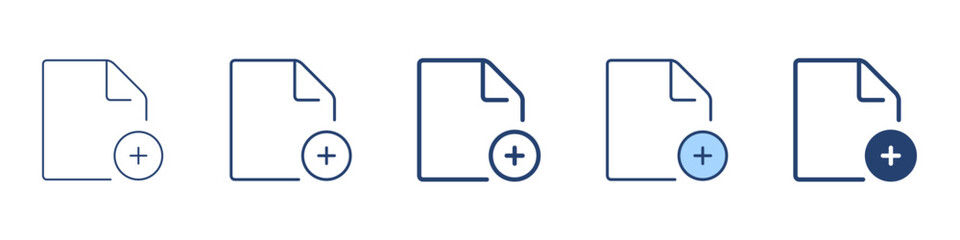 Add file icon Symbol set collection