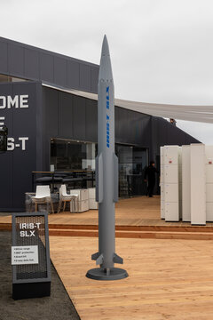 Presserundgang vor dem Start der ILA 2024. Iris-T SLX Flugk&ouml;rper der Firma Diehl Defence.