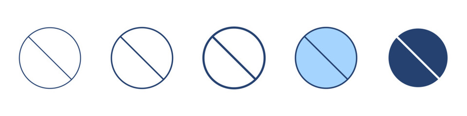 Ban icon Symbol set collection