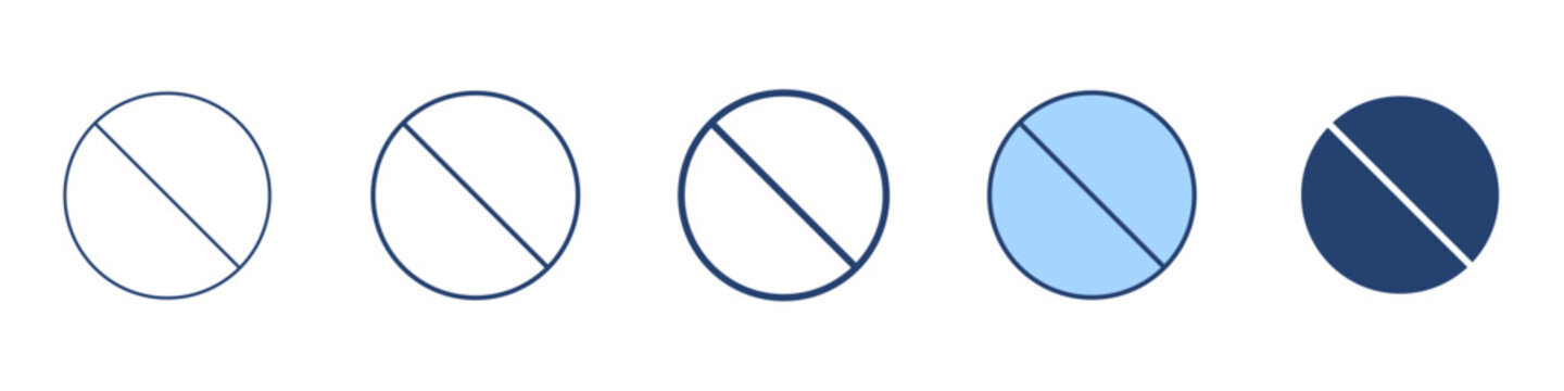 Ban icon Symbol set collection