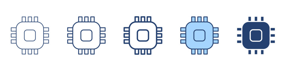 Chip icon Symbol set collection