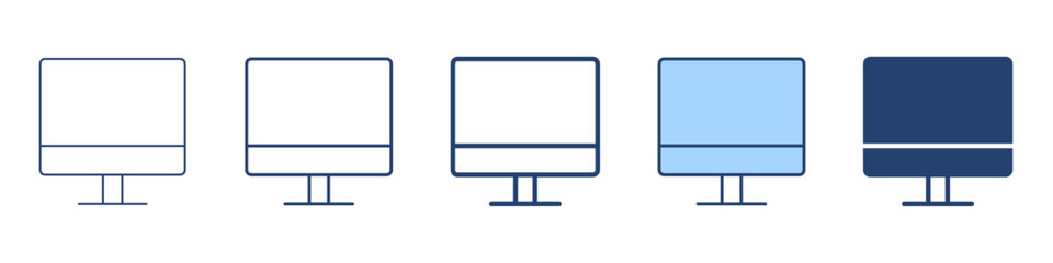 Obraz premium Computer icon Symbol set collection