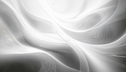 abstract white background texture dynamic curves ands blurs pattern detailed fractal graphics science and technology concept