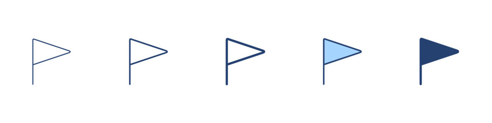 Obraz premium Flag icon Symbol set collection