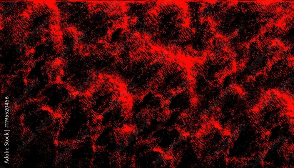 Poster abstract red and black grunge texture with pixelated halftone effect, ideal for backgrounds, graphic