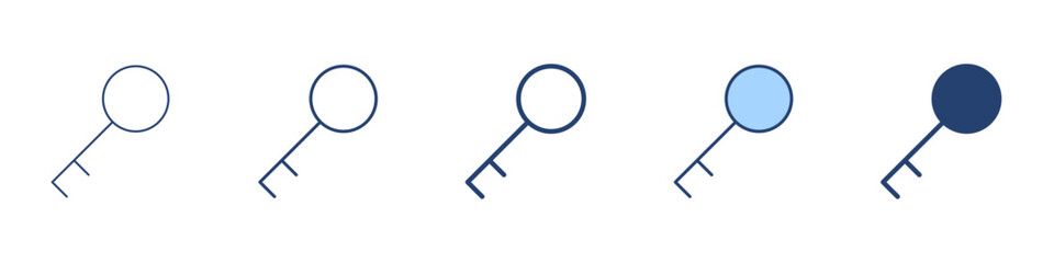 Key icon Symbol set collection