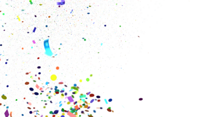 confetti png. Gold confetti falls from the sky. transparent PNG