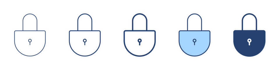 Lock icon Symbol set collection