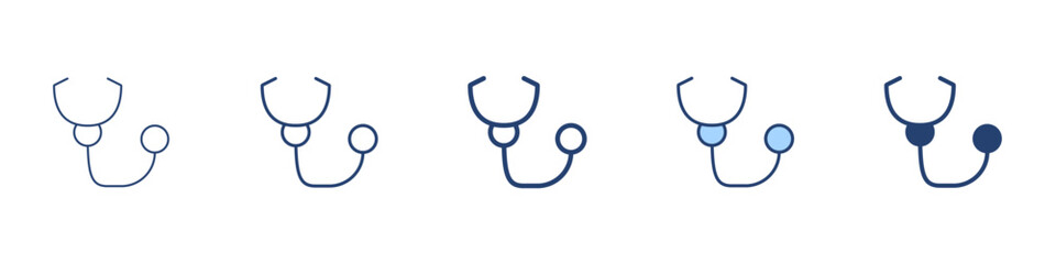 Sethoscope icon Symbol set collection