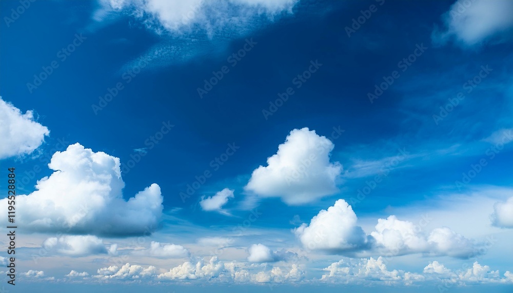 Poster beautiful sky with white clouds pattern background sky and clouds in daylight