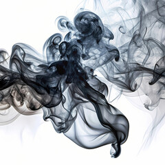 Fototapeta premium Abstract Smoke Swirls Dark Grey Ink Design Elegant Background Texture art hazy curl wave flow blur 