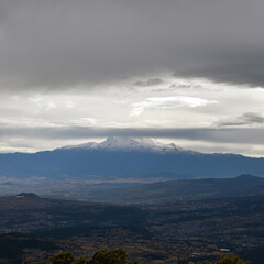 Fototapeta premium Winter season for mountains in mexico