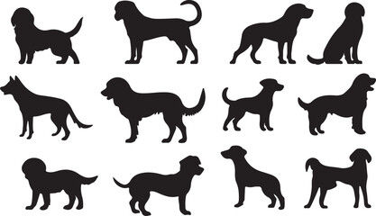 Whispering Wildlife: Enchanting Animal Silhouettes vector illustration |