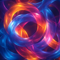 Vibrant Geometric Circle Pattern - Generative AI