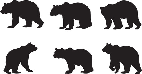 Whispering Wildlife: Enchanting Animal Silhouettes vector illustration |