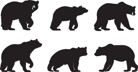 Whispering Wildlife: Enchanting Animal Silhouettes vector illustration |