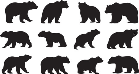 Whispering Wildlife: Enchanting Animal Silhouettes vector illustration |