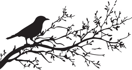Whispering Wildlife: Enchanting Animal Silhouettes vector illustration |