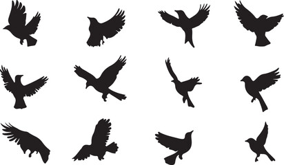 Whispering Wildlife: Enchanting Animal Silhouettes vector illustration |
