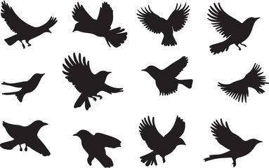 Whispering Wildlife: Enchanting Animal Silhouettes vector illustration |