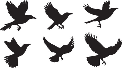 Whispering Wildlife: Enchanting Animal Silhouettes vector illustration |