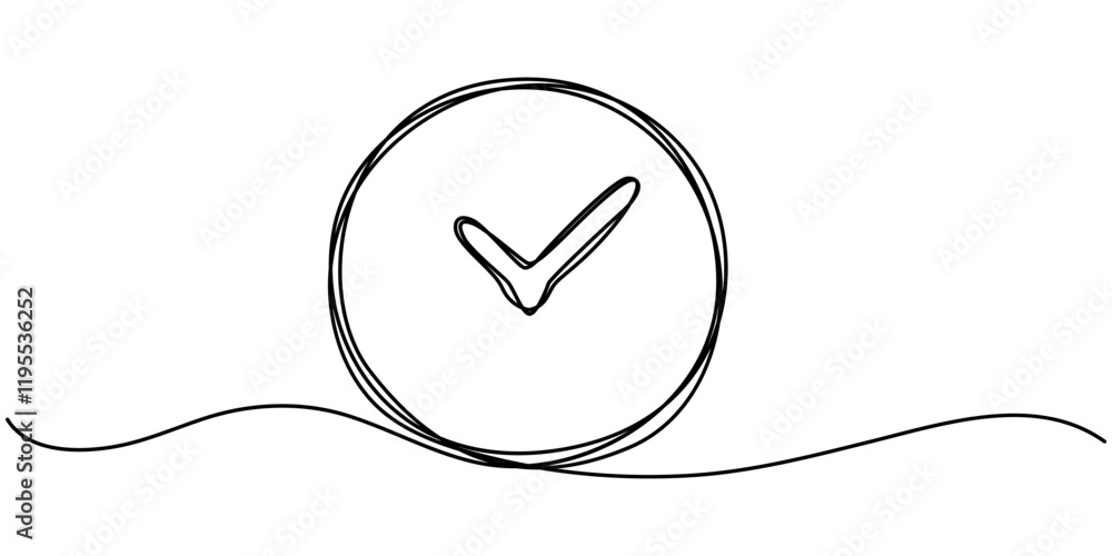 Poster clock with arrow continuous one line drawing. one thin line continuous symbol on the theme of time, 