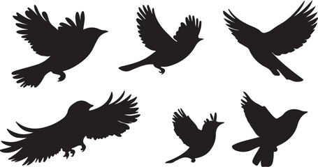 Whispering Wildlife: Enchanting Animal Silhouettes vector illustration |