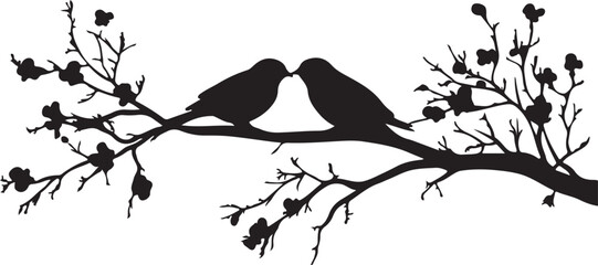 Whispering Wildlife: Enchanting Animal Silhouettes vector illustration |