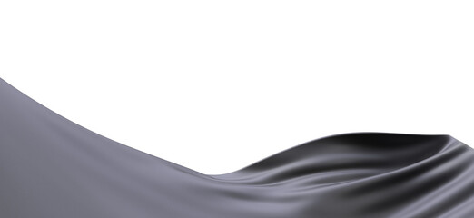 Dark Gray Fabric Drape