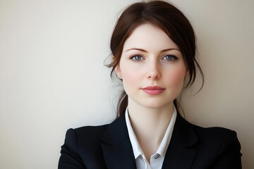 confident businesswoman in professional pose