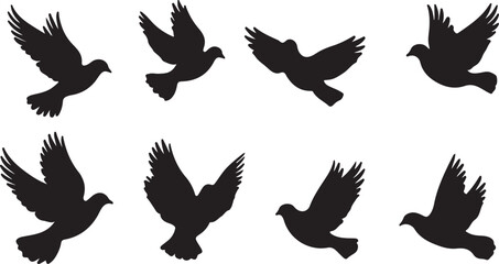 Whispering Wildlife: Enchanting Animal Silhouettes vector illustration |