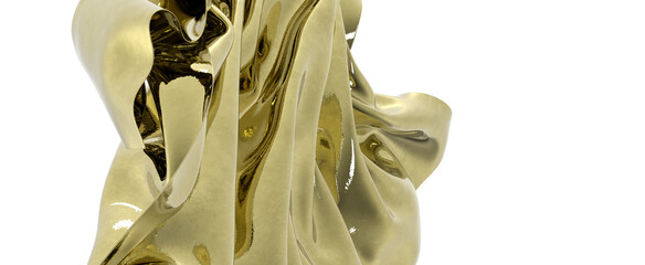 Golden waves of luxury and elegance
