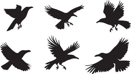 Whispering Wildlife: Enchanting Animal Silhouettes vector illustration |