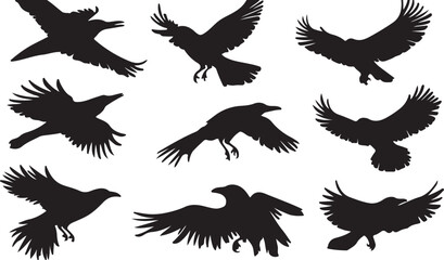 Whispering Wildlife: Enchanting Animal Silhouettes vector illustration |