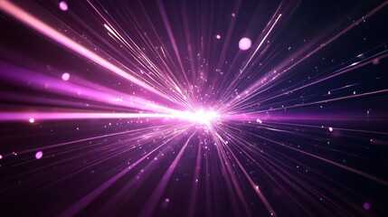Fototapeta premium Abstract Purple Light Rays Burst Explosion Background