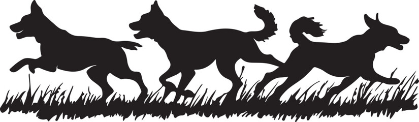 Whispering Wildlife: Enchanting Animal Silhouettes vector illustration |