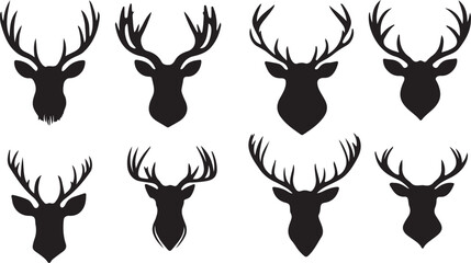 Whispering Wildlife: Enchanting Animal Silhouettes vector illustration |