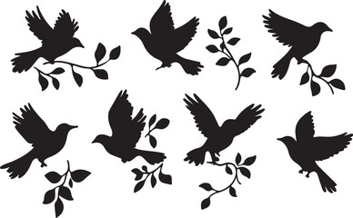 Fototapeta premium Whispering Wildlife: Enchanting Animal Silhouettes vector illustration | 