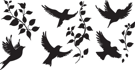 Whispering Wildlife: Enchanting Animal Silhouettes vector illustration |

