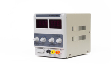 DC Power Supply Unit on White Background