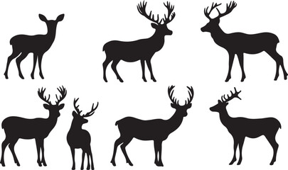 Whispering Wildlife: Enchanting Animal Silhouettes vector illustration |
