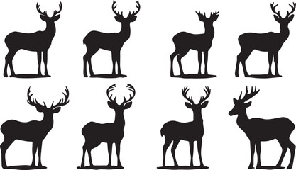 Whispering Wildlife: Enchanting Animal Silhouettes vector illustration |
