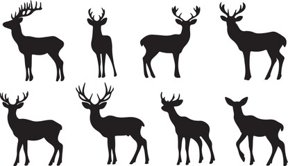 Whispering Wildlife: Enchanting Animal Silhouettes vector illustration |
