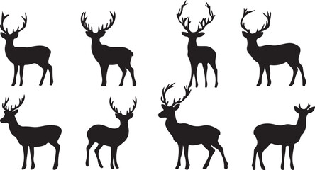 Whispering Wildlife: Enchanting Animal Silhouettes vector illustration |

