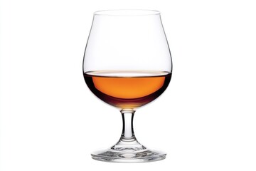 Rich Cognac in Elegant Glass: A Luxurious Brown Beverage Experience